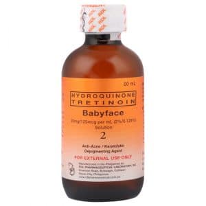 RDL Hydroquinone Tretinoin Babyface Solution No 2 Anti-Acne Depigmenting Agent 60ml
