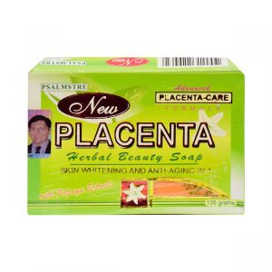 Placenta Skin Whitening & Anti Aging in 1 with Papaya Extract Herbal Beauty Soap 135g