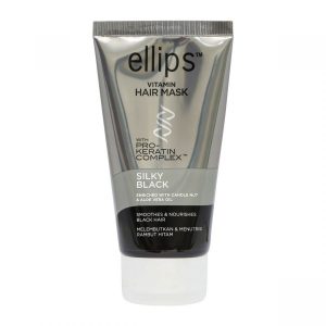 Ellips Vitamin Hair Mask with Pro-Keratin Complex - Silky Black 120g