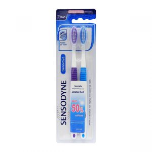 Sensodyne Sensitive Extra Soft Toothbrush Purple-White & Blue-White 2pcs