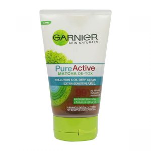 Garnier Skin Naturals Pure Active Matcha De-tox Cleansing Gel 100ml