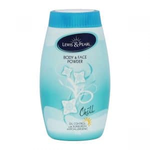 Lewis & Pearl Chill Oil Control with Sunscreen Hypoallergenic Body & Face Powder 50g
