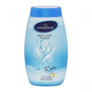 Lewis & Pearl Rain Oil Control with Sunscreen Hypoallergenic Body & Face Powder 50g