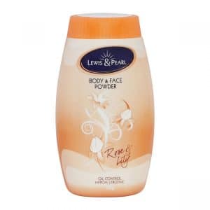 Lewis & Pearl Rose & Lily Oil Control Hypoallergenic Body & Face Powder 50g