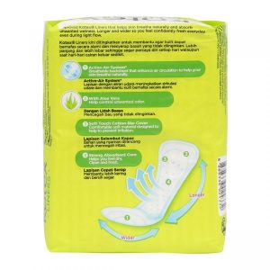 Kotex Daily Aroma Fresh Liners Aloe Vera Scented Longer & Wider 32 Liners