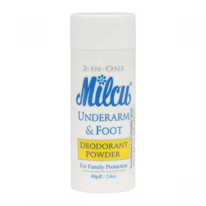 Milcu 2-In-One Underarm & Foot Deodorant Powder 80g