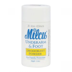 Milcu 2-In-One Underarm & Foot Deodorant Powder 40g