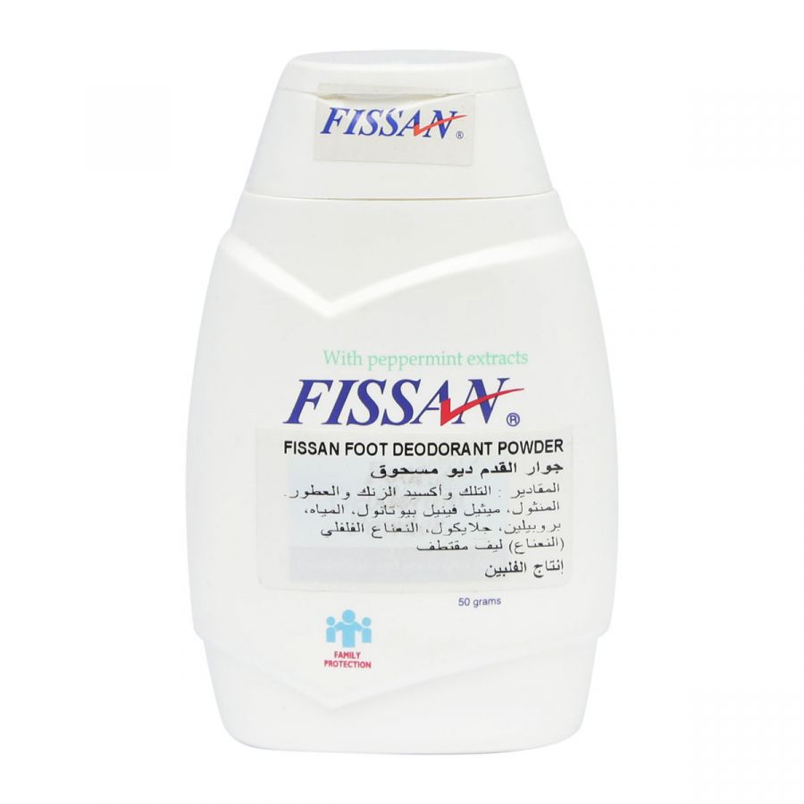 Fissan with Peppermint Extracts Foot Deodorant Powder 50g - Afro Glamour  Cosmetics