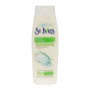 St. Ives Renew & Purify Sea Salt & Pacific Kelp Exfoliating Body Wash 400ml