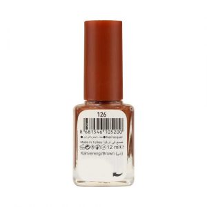 Lollis Beauty Make Up Nail Lanquer 12ml, 126 Brown