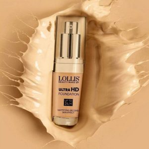 Lollis Beauty Make up Ultra HD Foundation upto 24H Mattifying Second Skin Effect, LP-150