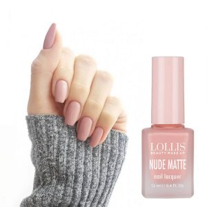 Lollis Beauty Make up Nude Matte Nail Lacquer 12ml, LP-654-02