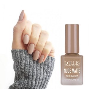 Lollis Beauty Make up Nude Matte Nail Lacquer 12ml, LP-654-03