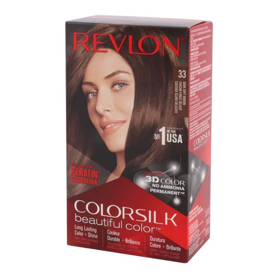 Revlon Color Silk Beautiful 3D Color Keratin #33 Dark Soft Brown