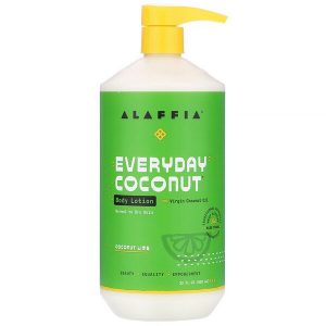 Alaffia, Everyday Coconut, Body Lotion, Normal to Dry Skin, Coconut Lime, 32 fl oz (950 ml)
