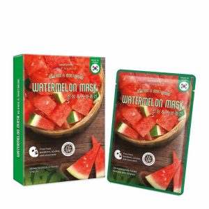 Watsons Love My Glow Relieving Sheet Mask Watermelon 5pcs