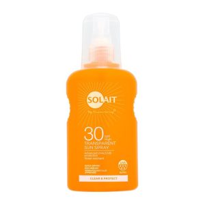 Superdrug Solait Transparent Sunscreen Spray Clear & Protect SPF30 200ml