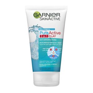 Garnier SkinActive Pure Active 3-in-1 Clay Face Wash 150ml