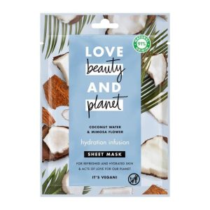 Love Beauty and Planet Hydration Infusion Sheet Mask Coconut Water & Mimosa Flower 1pc