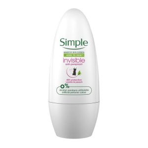 Simple Invisible Anti-Perspirant Roll-On Vanilla & Peach 50ml