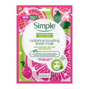 Simple Radiance Boosting Sheet Mask 1pc