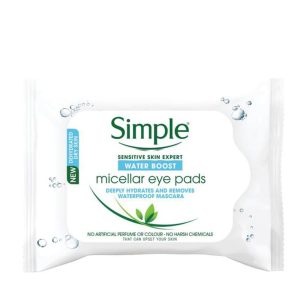 Simple Water Boost Micellar Eye Makeup Removing Wipes 30pcs