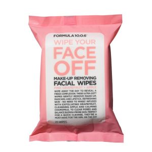 Formula 10.0.6 Wipe Your Face Off Makeup Removing Wipes Pink Grapefruit + Apple 25pcs