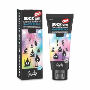 Rude Suck'Em Out Blackhead Nose Peel-Off Pack Mask Charcoal 50ml