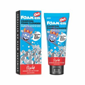 Rude Suck'Em Out Pore Cleansing Foam Cleanser Charcoal 100ml