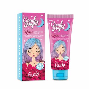 Rude Good Night Moisturising Sleeping Mask Rose 50ml