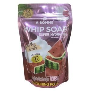 A Bonne Watermelon And Vitamin E Super Hydrating Multicolour  Whip Soap 100gm