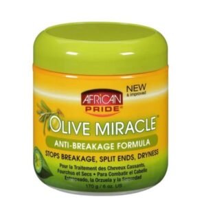 African Pride Olive Miracle Anti-Breakage Formula Hair Creme, 6 Oz (170g)