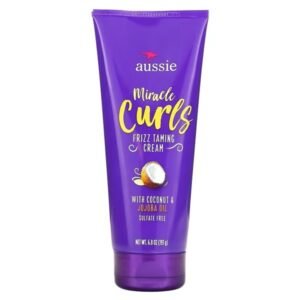 Aussie Miracle Curls Frizz Taming Curl Cream with Coconut & Jojoba 193gm
