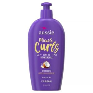 Aussie Miracle Curls with Coconut Oil Paraben Free Detangling Milk Treatment 200ml