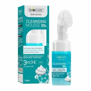 Biocos Hyaluronic Acid Face Wash Mousse Hydrating Cleanser with Aloe Vera