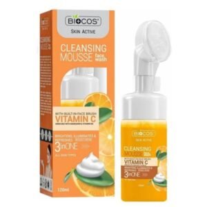 Biocos Vitamin C Face Wash Mousse Brightening & Hydrating Cleanser with Vitamin B5