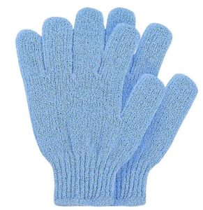 Body Scrub Gloves Exfoliating Bath Gloves Blue