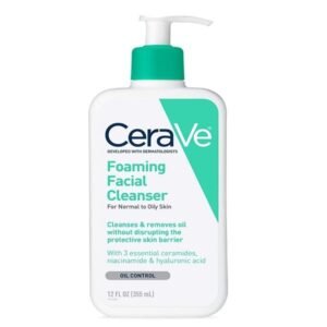 CeraVe Foaming Facial Cleanser, Normal to Oily Skin 355ml