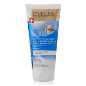 Eveline Facemed+ 8in1 Active Cleansing Gel+Scrub+Mask 150ml