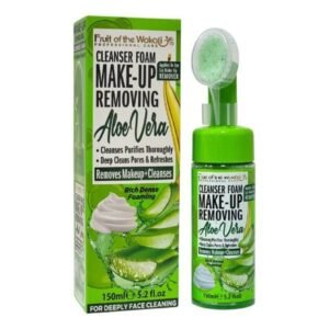 Fruit of the Wokalí Aloe Vera Foaming Facial Cleanser, Completely Removes Waterproof Makeup 150ml