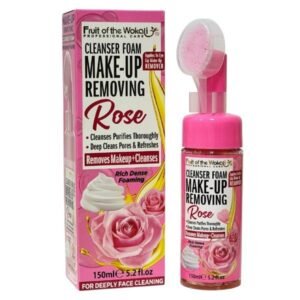 Fruit of the Wokalí Rose Foaming Facial Cleanser, Completely Removes Waterproof Makeup 150ml