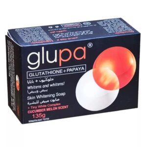 Glupa Glutathione + Papaya Skin Whitening Soap Cucumber Melon Scent 135g