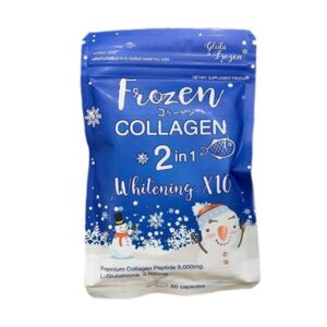 Gluta Frozen Collagen 2 In 1 Whitening X10 Naturally Radiant Brightening, 60 Capsules