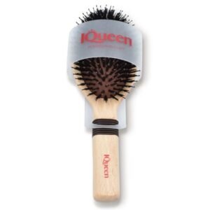 IQueen Classic Wood Large Oval Porcupine Cushion Hair Brush 75x235mm