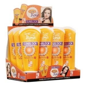 Lady Diana Anti-Aging Sunblock Cream SPF UV 60 with Vitamin E 170ml 12pieces