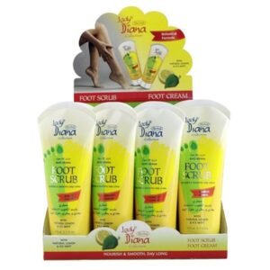 Lady Diana Anti-stress Foot Scrub with Natural Lemon & Ice Mint 170ml 12pieces