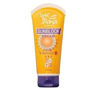 Lady Diana Anti-Aging Sunblock Cream SPF UV 60 with Vitamin E 170ml