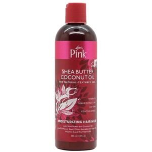 Lustors Pink Shea Butter Coconut Oil Moisturizing Hair Milk 355ml