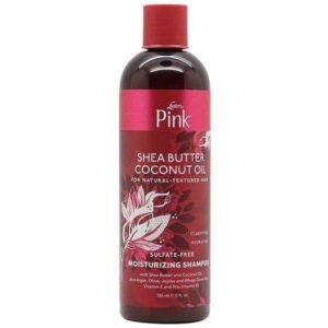 Lustors Pink Shea Butter Coconut Oil Shampoo 355ml