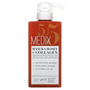 Medix 5.5 Manuka Honey Cream With Collagen And Green Tea Extracts Anti Aging 444ml